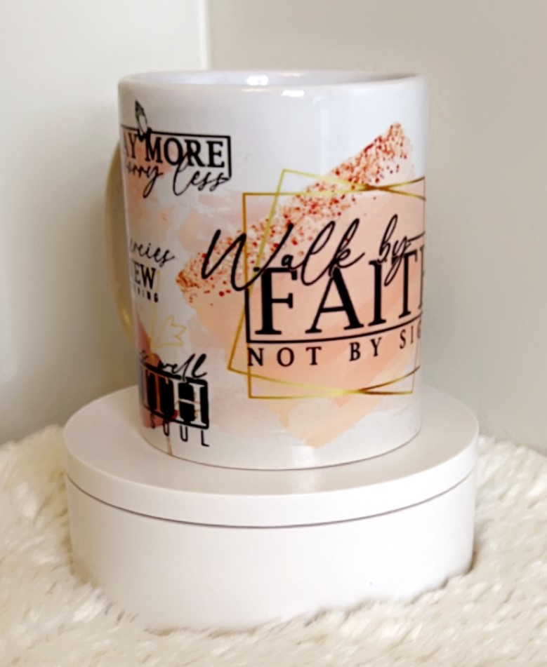 Walk By Faith Not By Sight Mug & Coaster Set