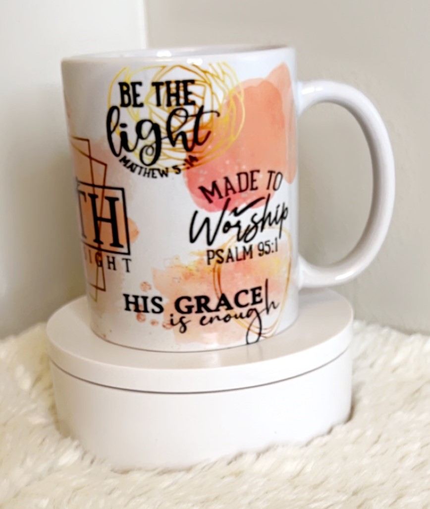 Walk By Faith Not By Sight Mug & Coaster Set