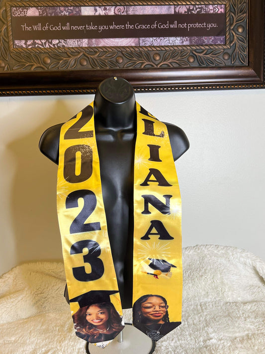 Personalized Graduation Stole